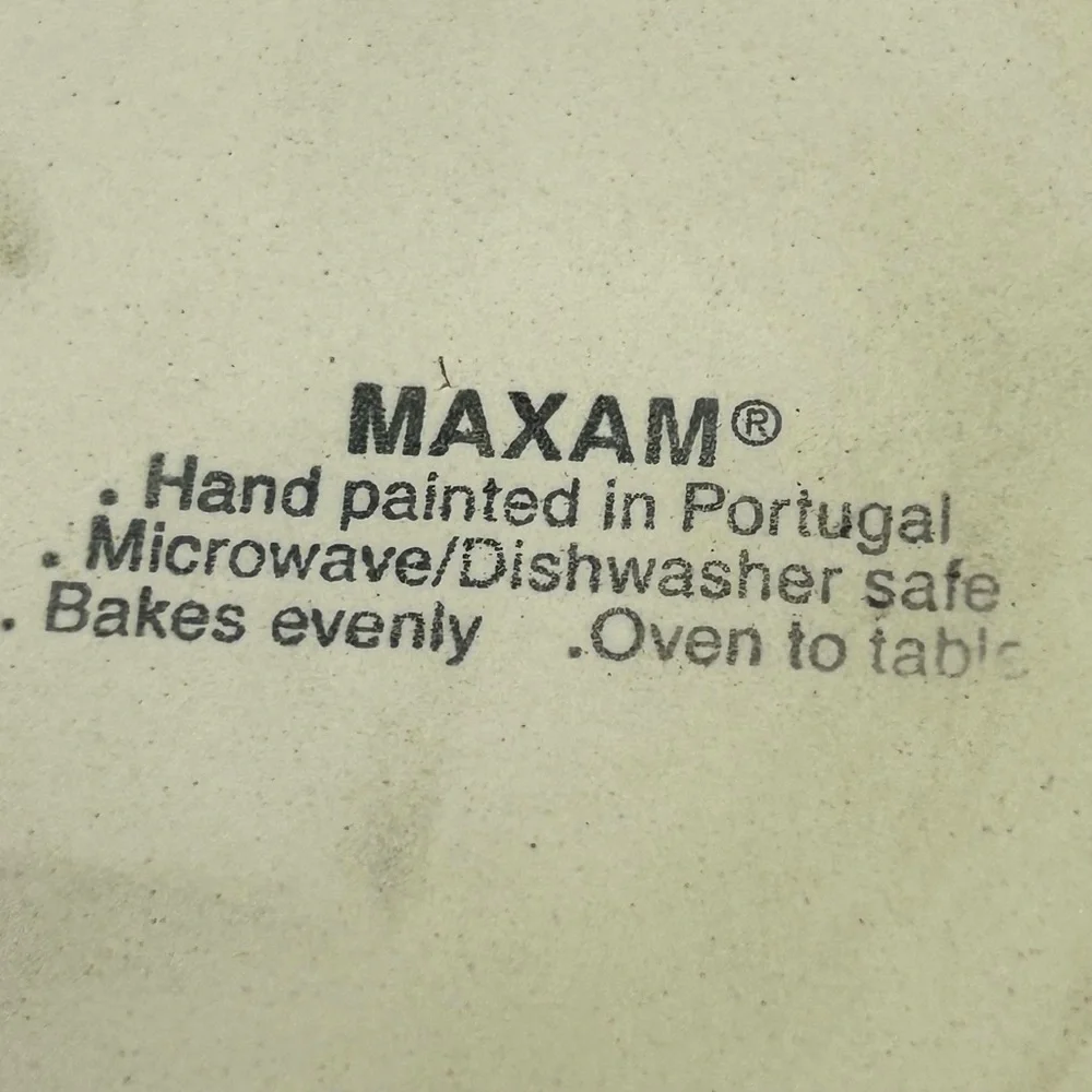 Maxam Ramekins Small Baking Dishes Microwave and Oven Safe Hand Painted Portugal